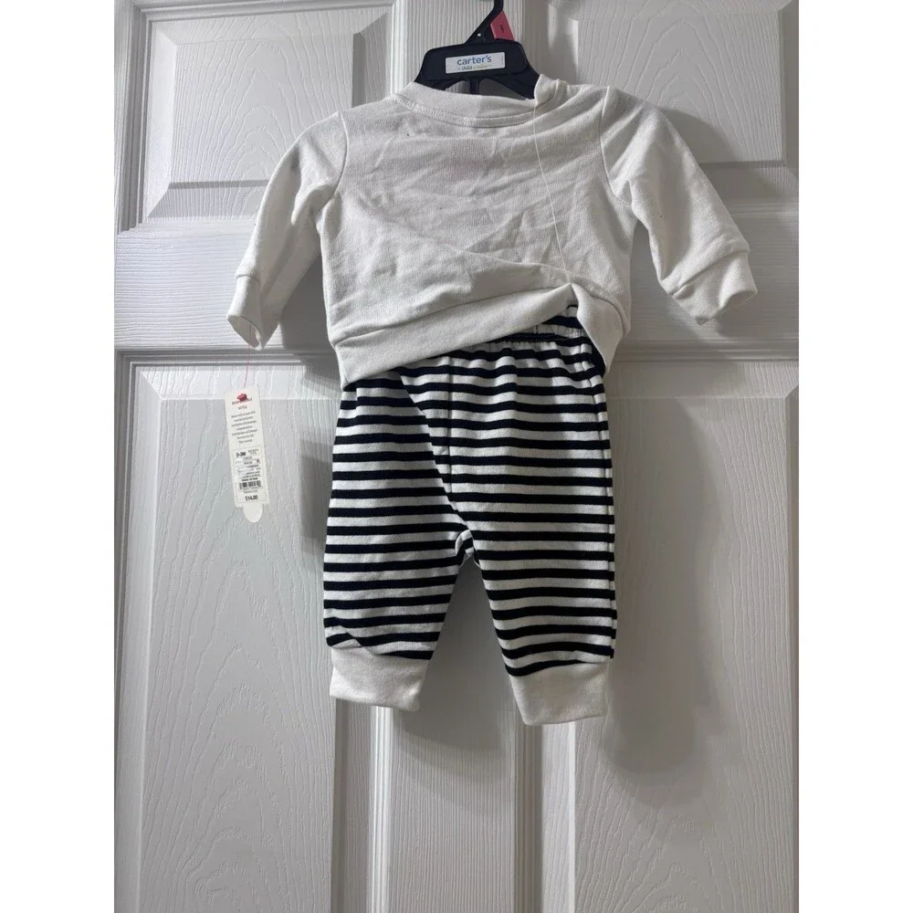 Cat & Jack Baby Girls Halloween 0-3M 2pc Outfit Set Pumpkin Cat Dog NWT